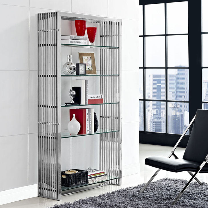 Platform Stainless Steel Bookshelf - living-essentials